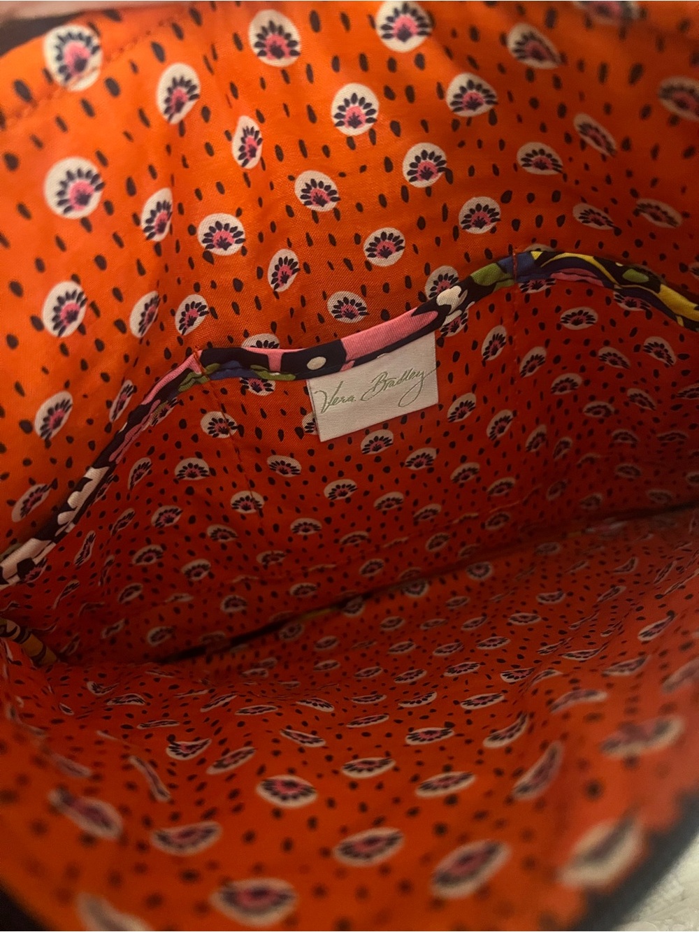 ***** *NWT- Vera Bradley Quilted Multicolor Rio pattern Crossbody Hipster Bag - Picture 5 of 6